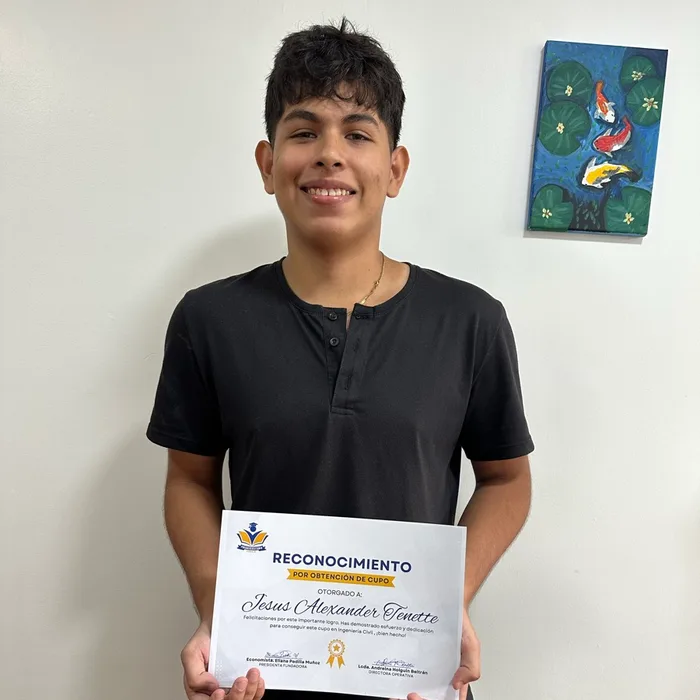 Jesús Alexander Tenette, Cupo en Ingeniería Civil — Universidad Estatal de Milagro