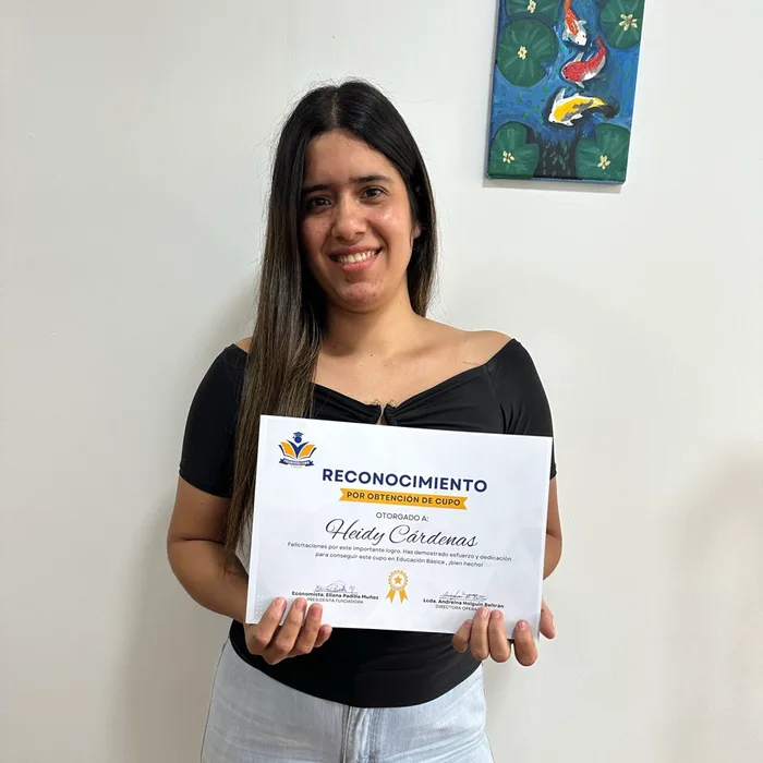 Heidy Cárdenas, Cupo en Educación Básica — Universidad de Guayaquil
